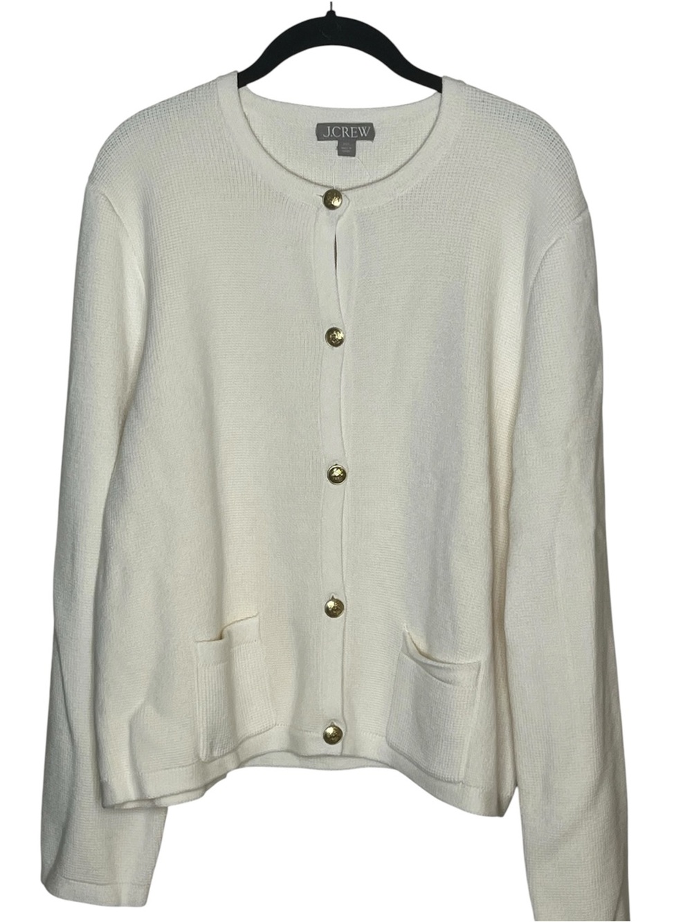 J.CREW Ivory Emilie Sweater Lady Jacket
